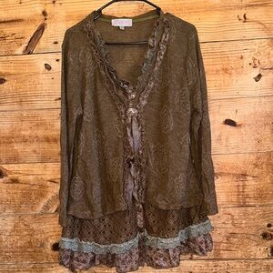 Pretty Angel Earthy V-Neck Sweater